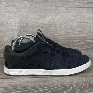 Nike SB Eric Koston Huarache Men's Sz 10 Navy Suede White Low Skateboard Sneaker